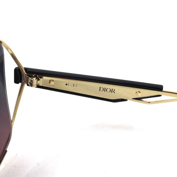 Dior ArchiDior S1U Oversized Sunglasses NEW 61mm Gold Square Purple Gradient main image 4